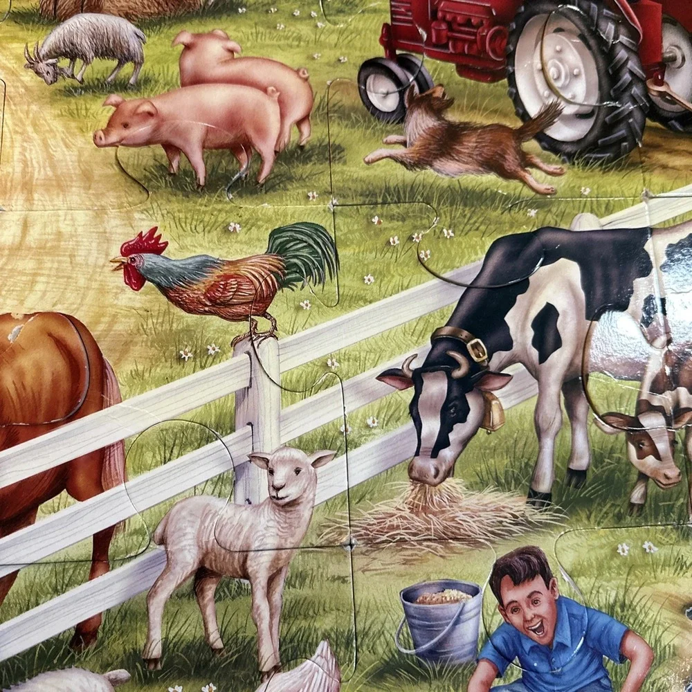 Floor Puzzle.  On The Farm Unbranded Puzzle.  24 Jumbo‎ Pieces